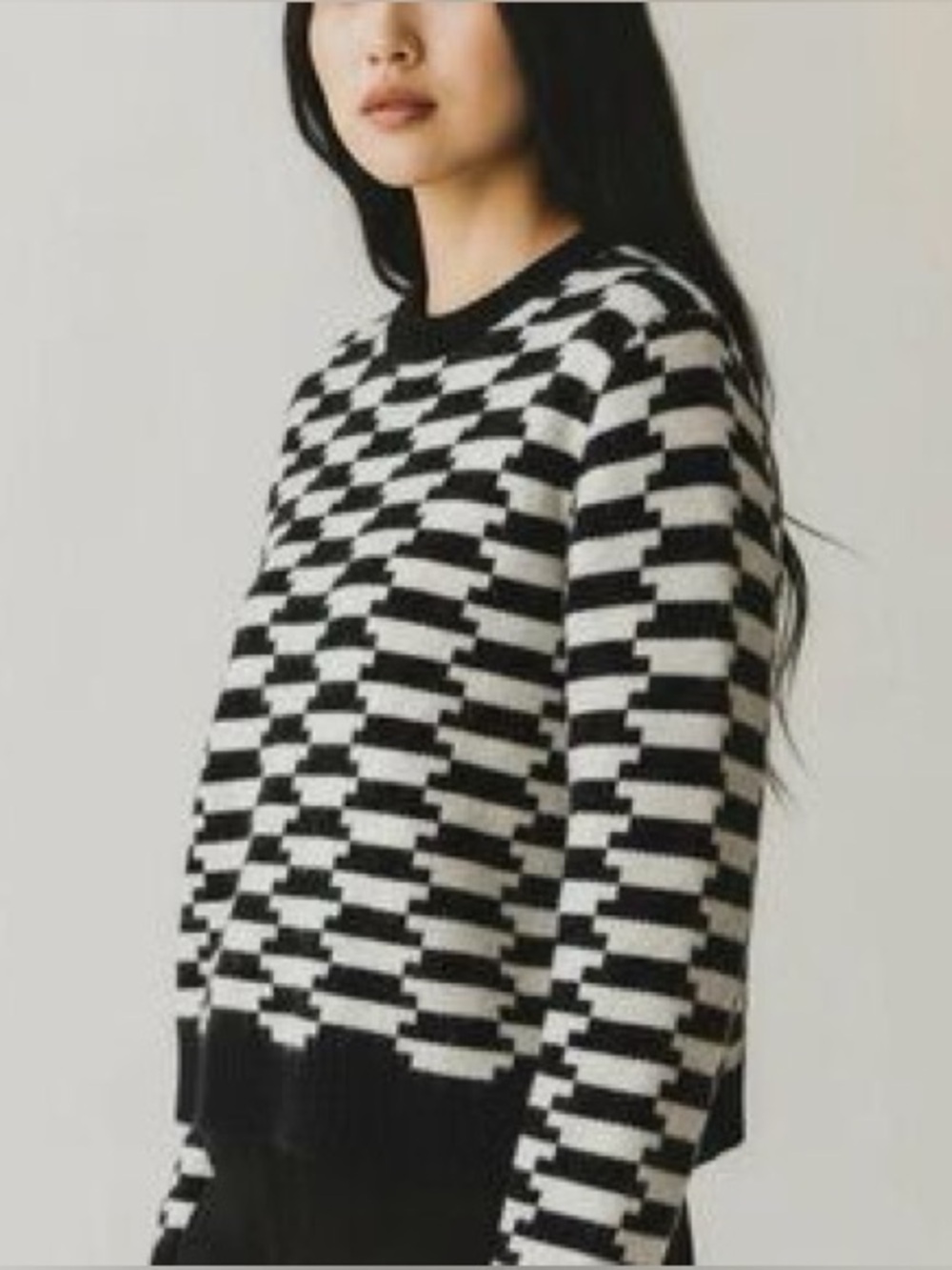 Lisa Says Gah Pattern Crew Sweater